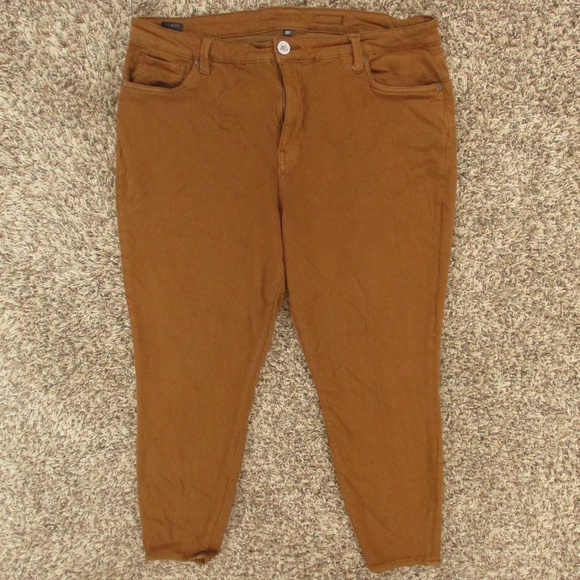 Kut from the Kloth Pants - Kut From The Kloth‎ Pants Women's 18W Light Brown High Rise Ankle Skinny Stretch